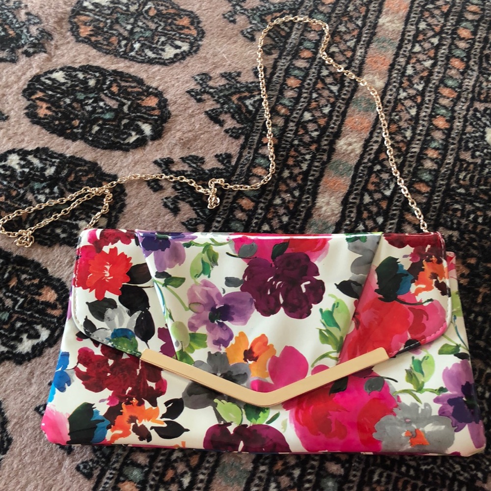Glossy Floral purse